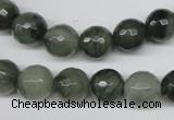 CSW14 15.5 inches 10mm faceted round seaweed quartz beads wholesale