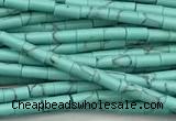 CTB1013 15 inches 2*4mm tube imitation turquoise beads