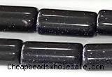 CTB1048 15 inches 8*16mm - 8*18mm tube blue goldstone beads