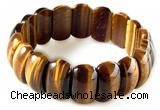 CTB17 7.5 inches 7*11*18mm  yellow tiger eye stretch bracelet