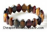 CTB29 7.5 inches 5*11*18mm oval tiger eye stretch bracelet