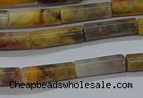 CTB316 15.5 inches 4*13mm tube crazy lace agate beads wholesale