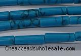 CTB342 15.5 inches 4*13mm tube imitation turquoise beads wholesale