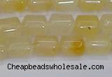 CTB701 15.5 inches 6*8mm tube yellow jade beads wholesale