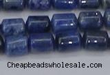 CTB716 15.5 inches 6*8mm tube blue dumortierite beads wholesale