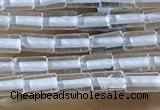 CTB810 15.5 inches 2*4mm tube white crystal beads wholesale