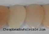 CTD02 Top drilled 22*30mm flat teardrop pink aventurine beads