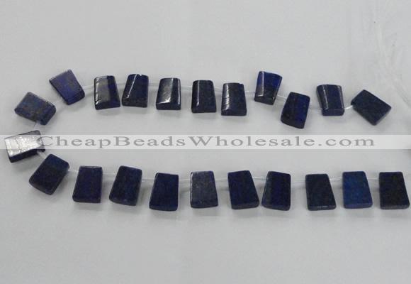 CTD1589 Top drilled 13*18mm trapezoid lapis lazuli gemstone beads