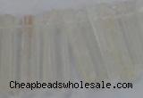 CTD1620 Top drilled 5*25mm - 6*45mm sticks white crystal beads