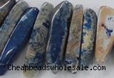 CTD1666 Top drilled 8*25mm - 15*50mm sticks agate gemstone beads