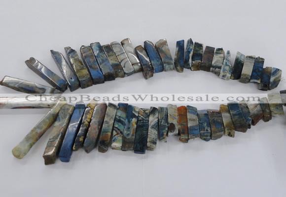 CTD1667 Top drilled 8*20mm - 10*50mm sticks agate gemstone beads