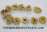 CTD1681 Top drilled 15*25mm - 30*35mm nuggets druzy agate beads