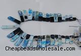 CTD1988 Top drilled 10*25mm - 12*50mm sticks agate gemstone beads