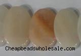 CTD21 Top drilled 20*30mm oval pink aventurine beads wholesale