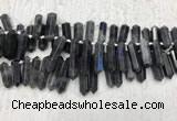 CTD2115 Top drilled 10*25mm - 12*45mm sticks labradorite beads