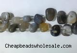 CTD2147 Top drilled 15*25mm - 18*25mm freeform agate beads