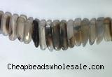 CTD2160 Top drilled 8*20mm - 10*40mm sticks agate gemstone beads