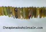 CTD2164 Top drilled 8*20mm - 10*40mm sticks agate gemstone beads