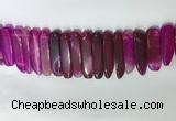 CTD2165 Top drilled 8*20mm - 10*40mm sticks agate gemstone beads