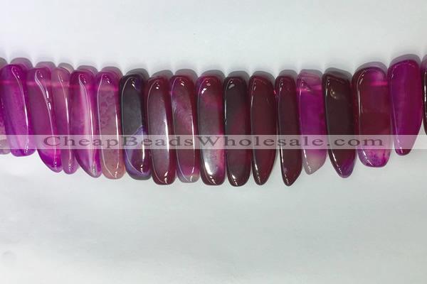 CTD2165 Top drilled 8*20mm - 10*40mm sticks agate gemstone beads