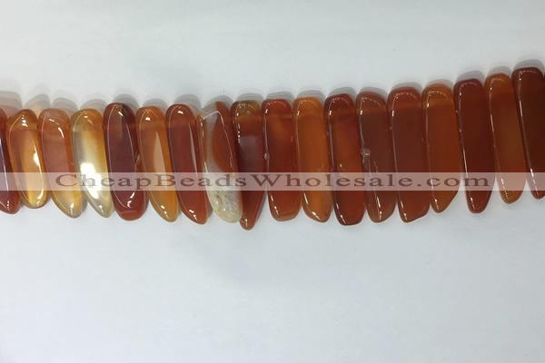 CTD2167 Top drilled 8*20mm - 10*40mm sticks agate gemstone beads