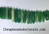 CTD2169 Top drilled 8*20mm - 10*40mm sticks agate gemstone beads