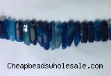 CTD2170 Top drilled 8*20mm - 10*40mm sticks agate gemstone beads