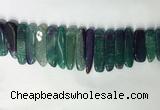 CTD2174 Top drilled 8*20mm - 10*40mm sticks agate gemstone beads