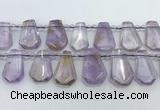 CTD2266 Top drilled 16*28mm - 20*30mm faceted freeform ametrine beads