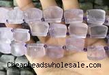 CTD2281 Top drilled 15*20mm - 17*23mm freeform amethyst beads