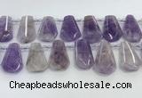 CTD2338 Top drilled 16*18mm - 20*30mm freeform lavender amethyst beads