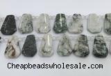 CTD2343 Top drilled 16*18mm - 20*30mm faceted freeform jade beads