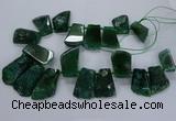 CTD2560 Top drilled 20*35mm - 30*45mm freeform agate gemstone beads