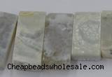 CTD2688 Top drilled 16*22mm - 16*55mm rectangle agate beads