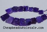 CTD2755 Top drilled 25*30mm - 35*45mm freeform agate beads