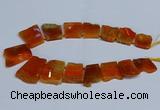 CTD2756 Top drilled 25*30mm - 35*45mm freeform agate beads