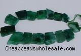 CTD2759 Top drilled 25*30mm - 35*45mm freeform agate beads