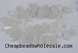 CTD2859 Top drilled 15*20mm - 22*50mm sticks quartz beads