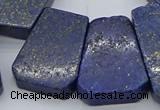 CTD3510 Top drilled 15*25mm - 25*35mm freeform lapis lazuli beads