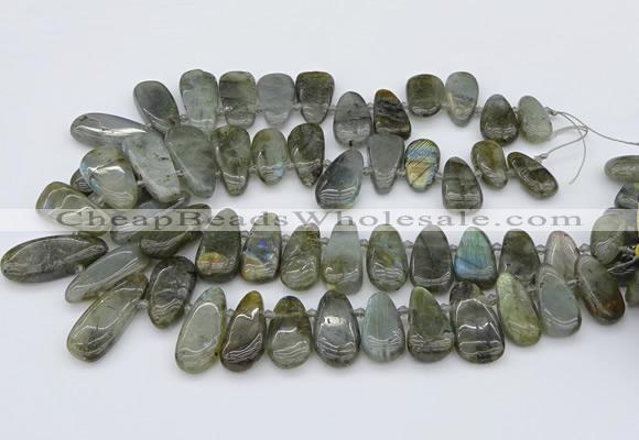 CTD3531 Top drilled 10*22mm - 15*45mm freeform labradorite beads