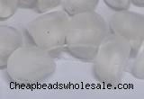 CTD3600 Top drilled 10*14mm - 13*18mm nuggets white crystal beads