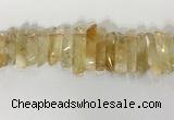 CTD3724 Top drilled 8*20mm - 10*50mm sticks citrine gemstone beads