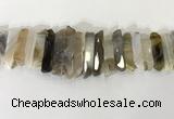 CTD3731 Top drilled 8*20mm - 10*50mm sticks agate gemstone beads