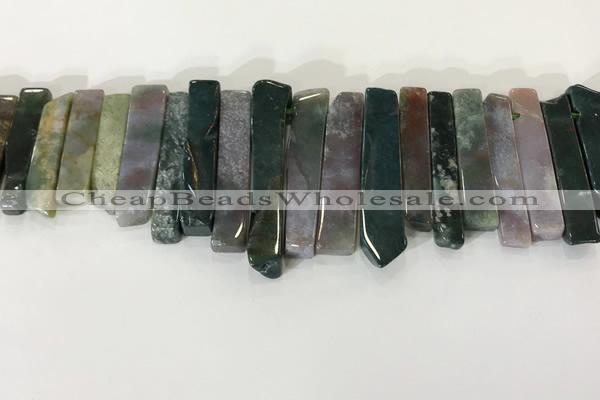 CTD3732 Top drilled 8*20mm - 10*50mm sticks Indian agate beads