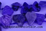 CTD3871 Top drilled 8*8mm - 12*13mm freeform charoite beads