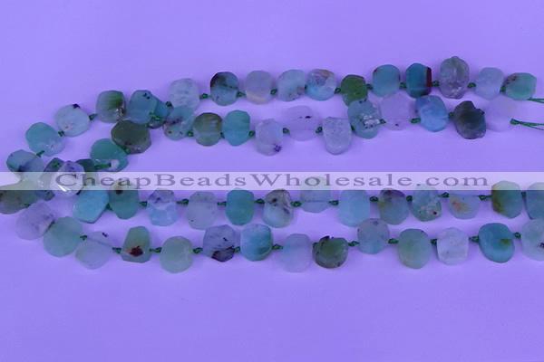 CTD3894 Top drilled 10*12mm - 10*14mm freeform Australia chrysoprase beads