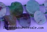 CTD3895 Top drilled 12*16mm - 13*18mm freeform Australia chrysoprase beads