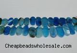 CTD4006 Top drilled 14*22mm - 22*42mm freeform agate gemstone beads