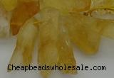 CTD417 Top drilled 10*20mm - 15*35mm nuggets citrine gemstone beads