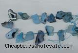 CTD517 Top drilled 15*25mm - 25*35mm freeform agate beads